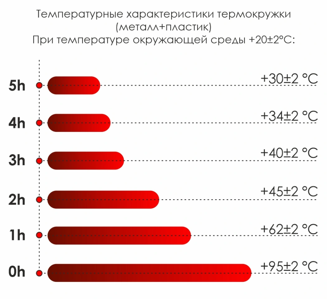 Термокружка Miora, серебряный