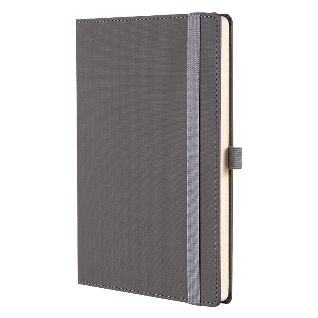 Ежедневник Alfa Note Pasu А5, серый/серый,  недатированный, в твердой обложке