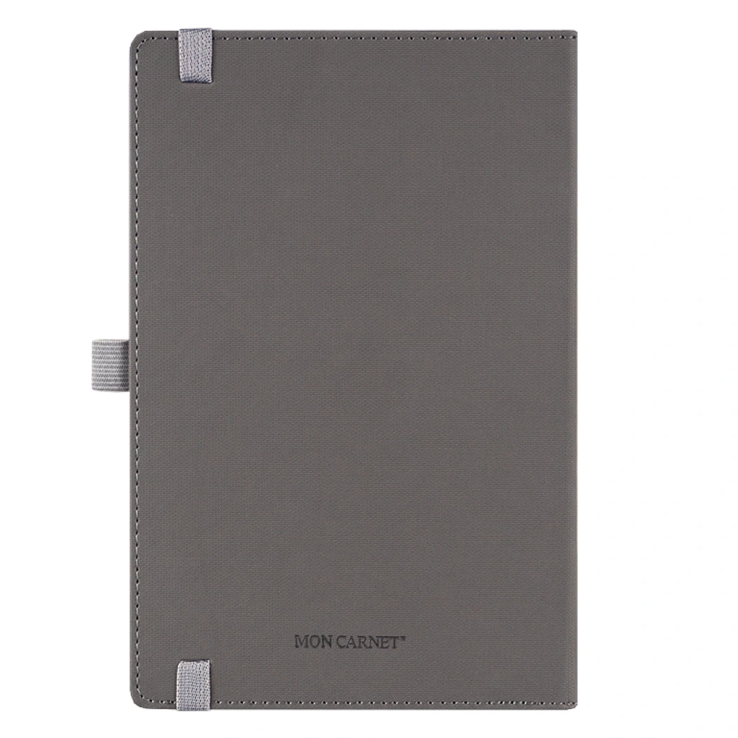 Ежедневник Alfa Note Pasu А5, серый/серый,  недатированный, в твердой обложке