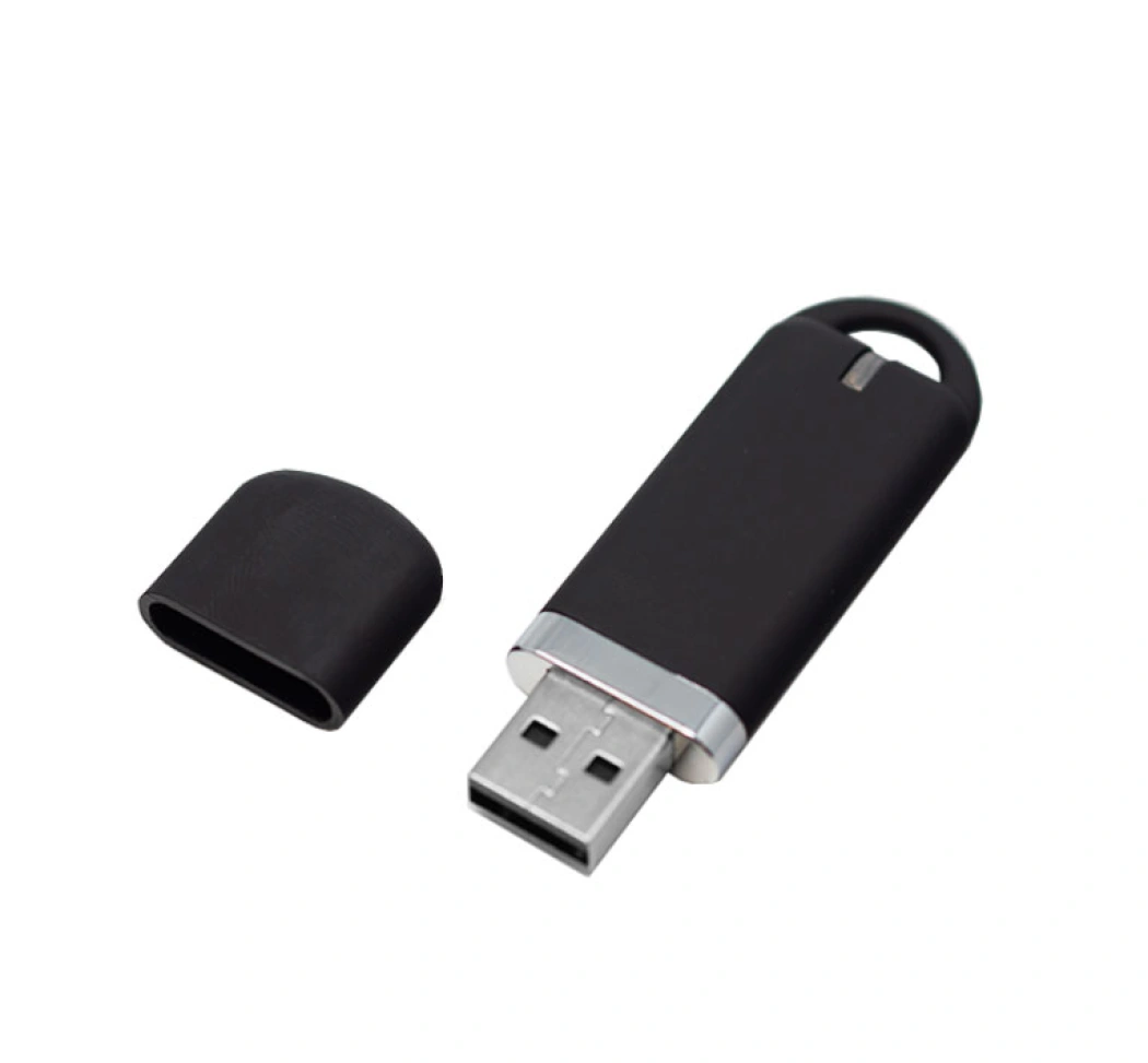 Флеш накопитель USB 2.0 Memo 32GB, пластик Софт Тач, черный/черный