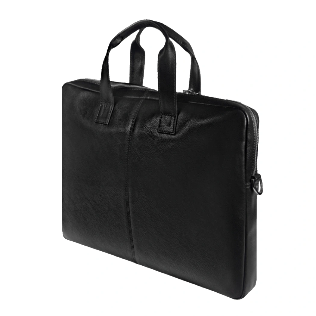 Портфель из натуральной кожи Leather Country Attashe, черный