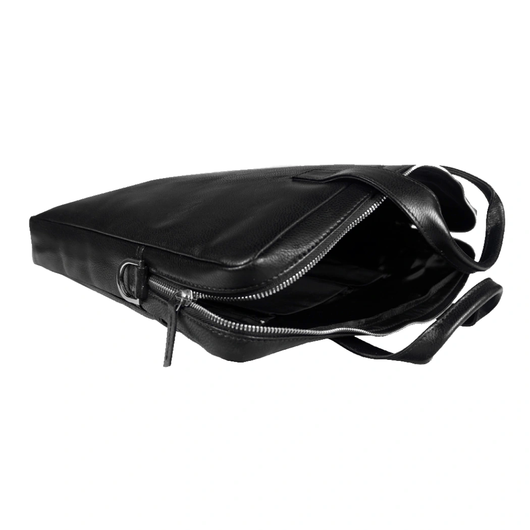 Портфель из натуральной кожи Leather Country Attashe, черный