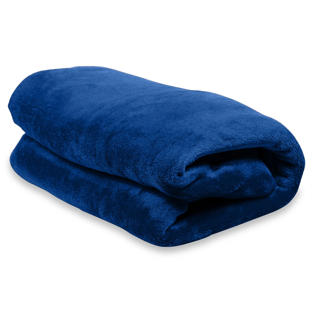 Плед мягкий флисовый Super Soft  Comfort Travel, 125*170 см, синий