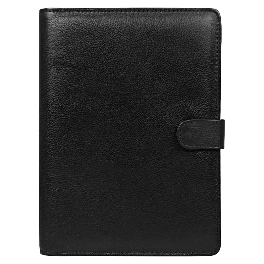 Ежедневник в суперобложке Country Leather Sky A5+ из нат. кожи, черный, недатированный, с магнитным клапаном, в подарочной коробке