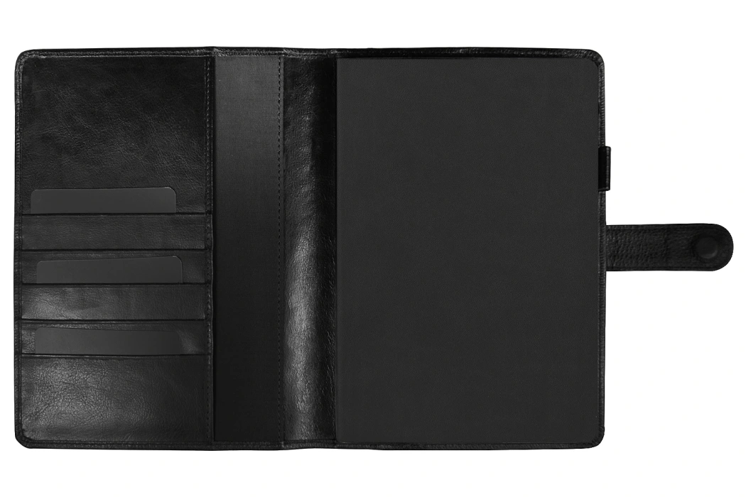Набор подарочный Solution Prestige Quadro (Блокнот Flexy Forest Urban Latte в суперобложке Country Leather Sky, обложка для автодокументов Leather Sun, футляр для кредитных карт/картхолдер Leather Way)