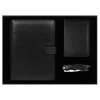 Набор подарочный Solution Prestige Quadro (Блокнот Flexy Forest Urban Latte в суперобложке Country Leather Sky, обложка для автодокументов Leather Sun, нож складной Tools Impression)