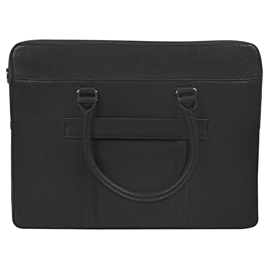 Портфель для ноутбука Vancouver Leather из натуральной кожи, черный