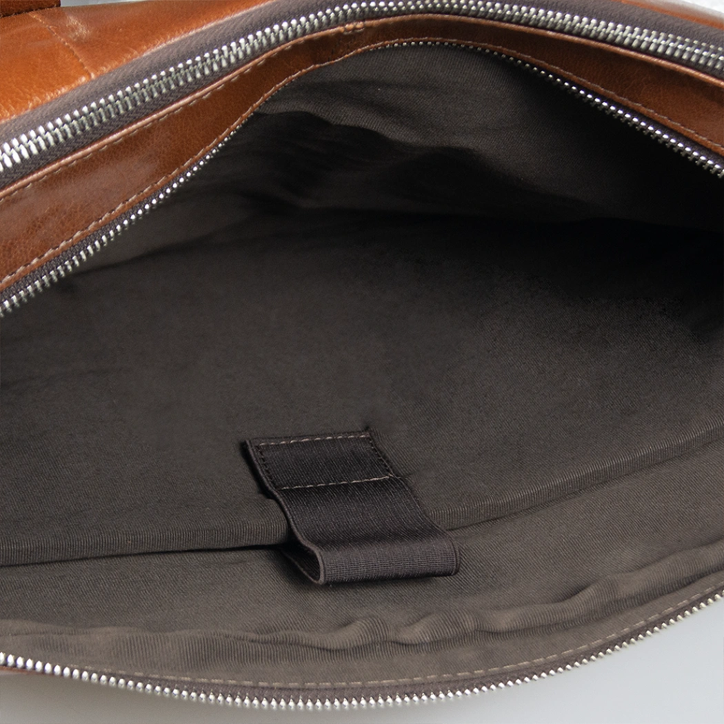 Портфель для ноутбука Vancouver Buffalino Leather из натуральной кожи, коричневый