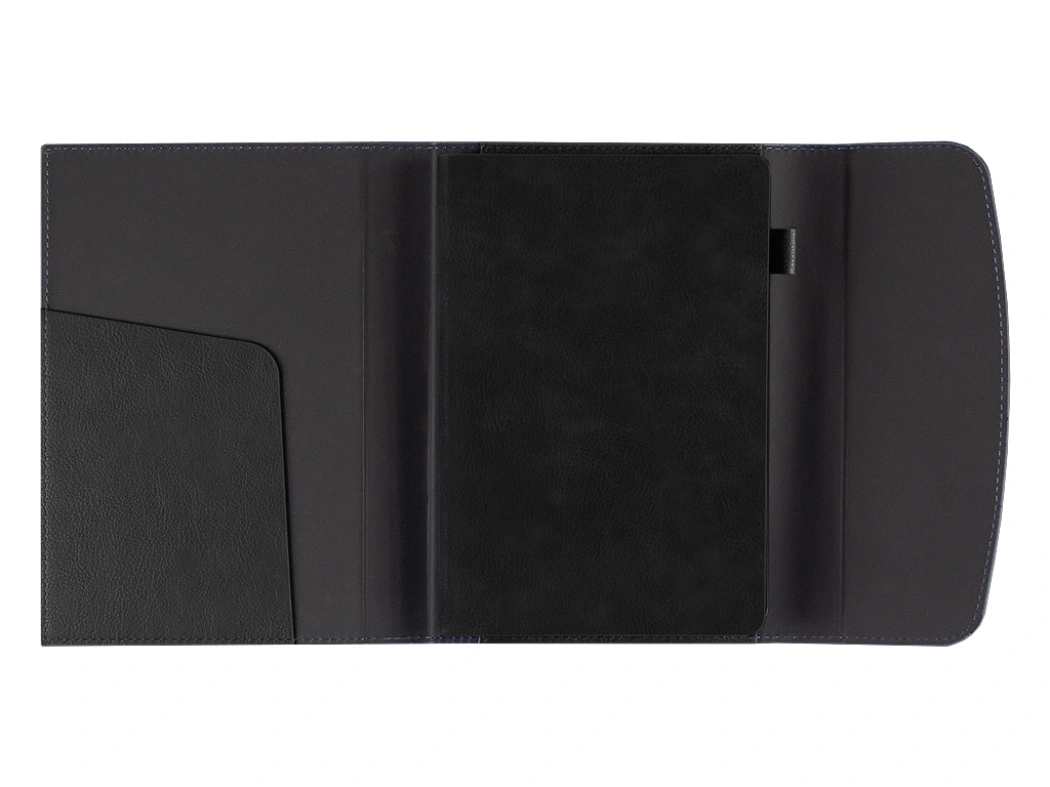 Набор подарочный Solution Prestige Quadro ( ежедневник в суперобложке, кошелек, аккумулятор «Universal», ручка), черный