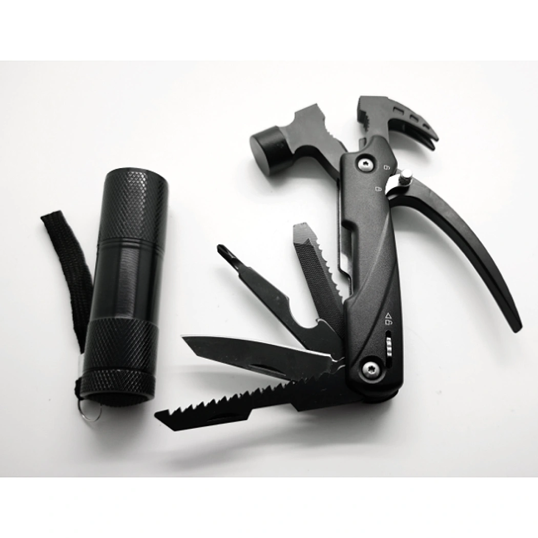 Набор подарочный Tools Hummer (мультитул и фонарик) в подарочной коробке, черный