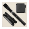Набор подарочный Solution Superior Trio (Фонарь телескопический Tools Flashlight, рулетка Tools Master, 3 метра, Мультитул Tools Hardwork) черный