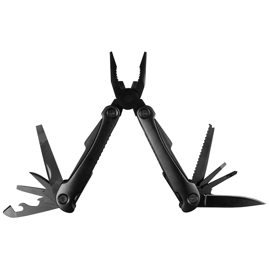 Набор подарочный Solution Superior Trio (Фонарь телескопический Tools Flashlight, рулетка Tools Trecker 3 метра, мультитул Tools Hardwork), черный