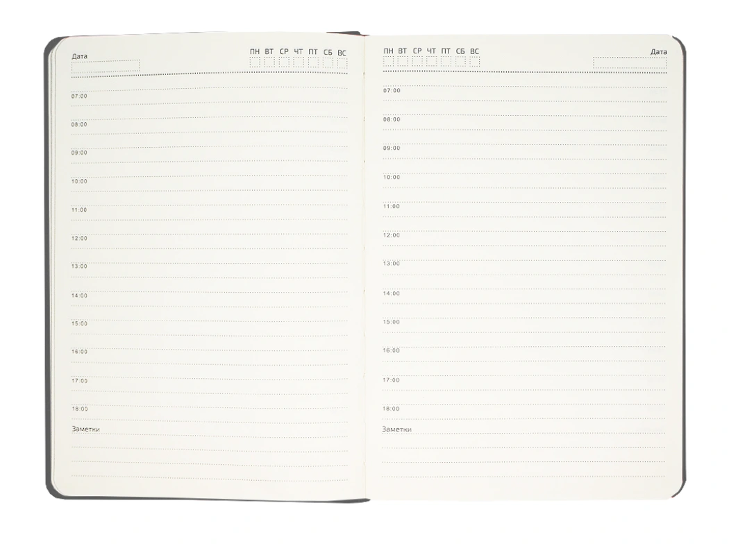 Ежедневник Flexy Nuba B6, темно-серый, недатированный, в гибкой обложке