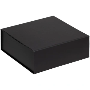 Подарочная коробка, размер 25*21*8,5 см, Solution Prestige Linen с магнитным клапаном, черная,