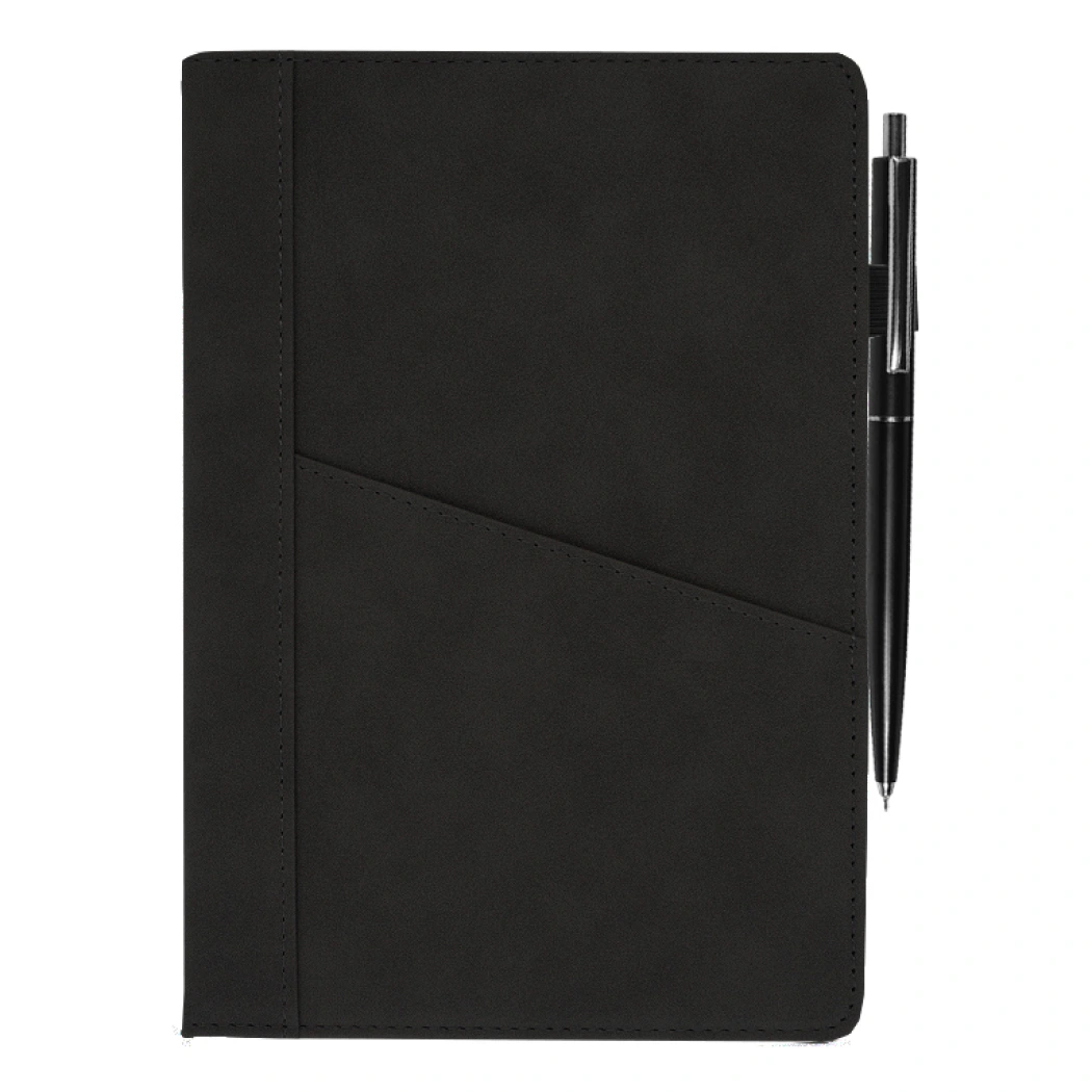 Ежедневник Smart Geneva Nuba А5, темно-серый, недатированный, в твердой обложке с поролоном