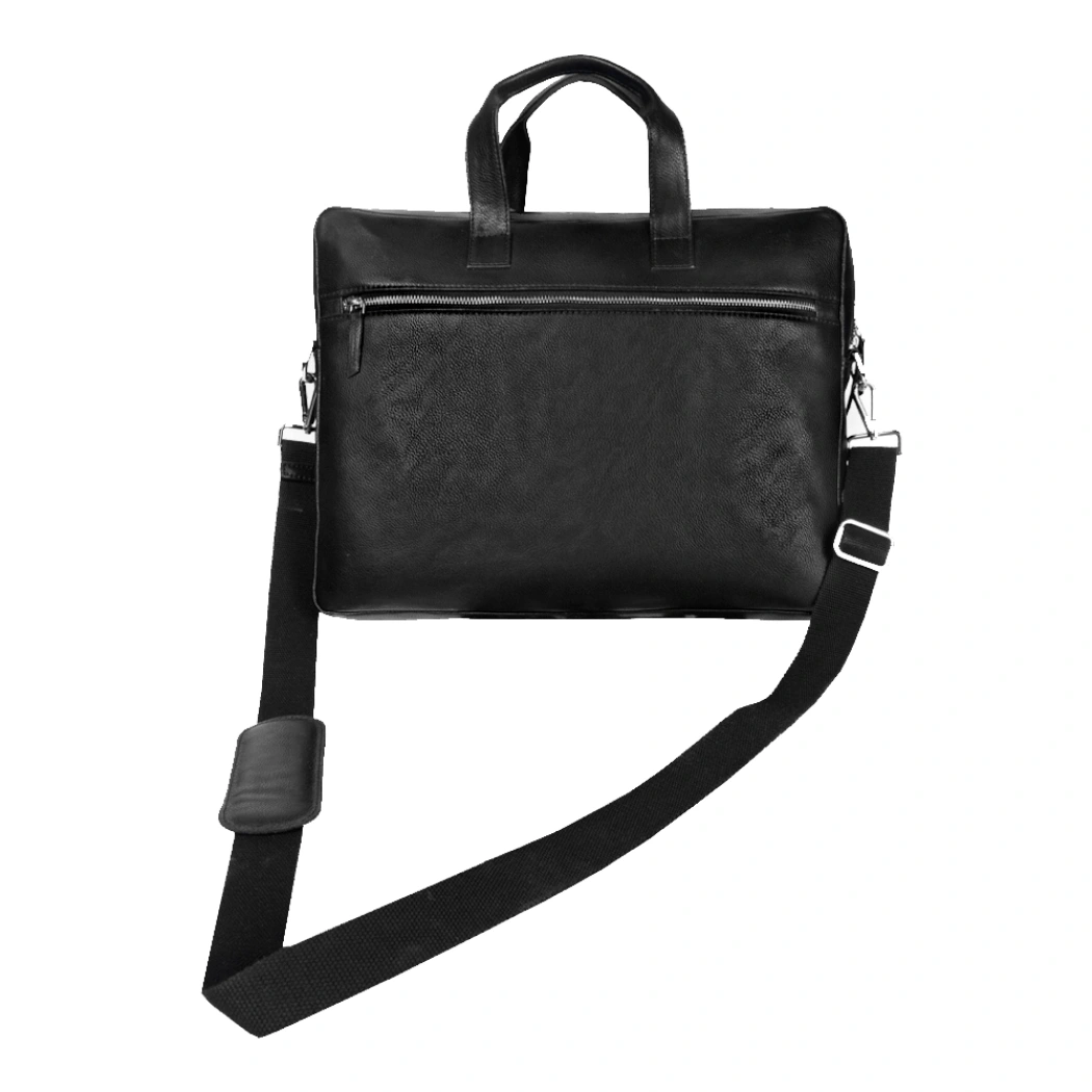 Портфель из натуральной кожи Leather Country Attashe, черный