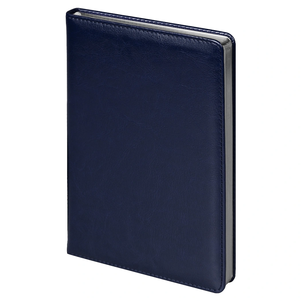Ежедневник City Nebraska Tennessee A5, недатированный, темно-синий  с серебром