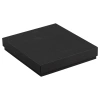 Коробка подарочная, размер 18*18*2 см, Solution Superior Linen, черная,  бежевый ложемент под ручку и прямоугольный предмет