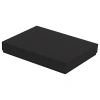 Коробка подарочная, размер 24*17,5*3 см, Solution Superior Linen, черная, бежевый ложемент под индивидуальную вырубку
