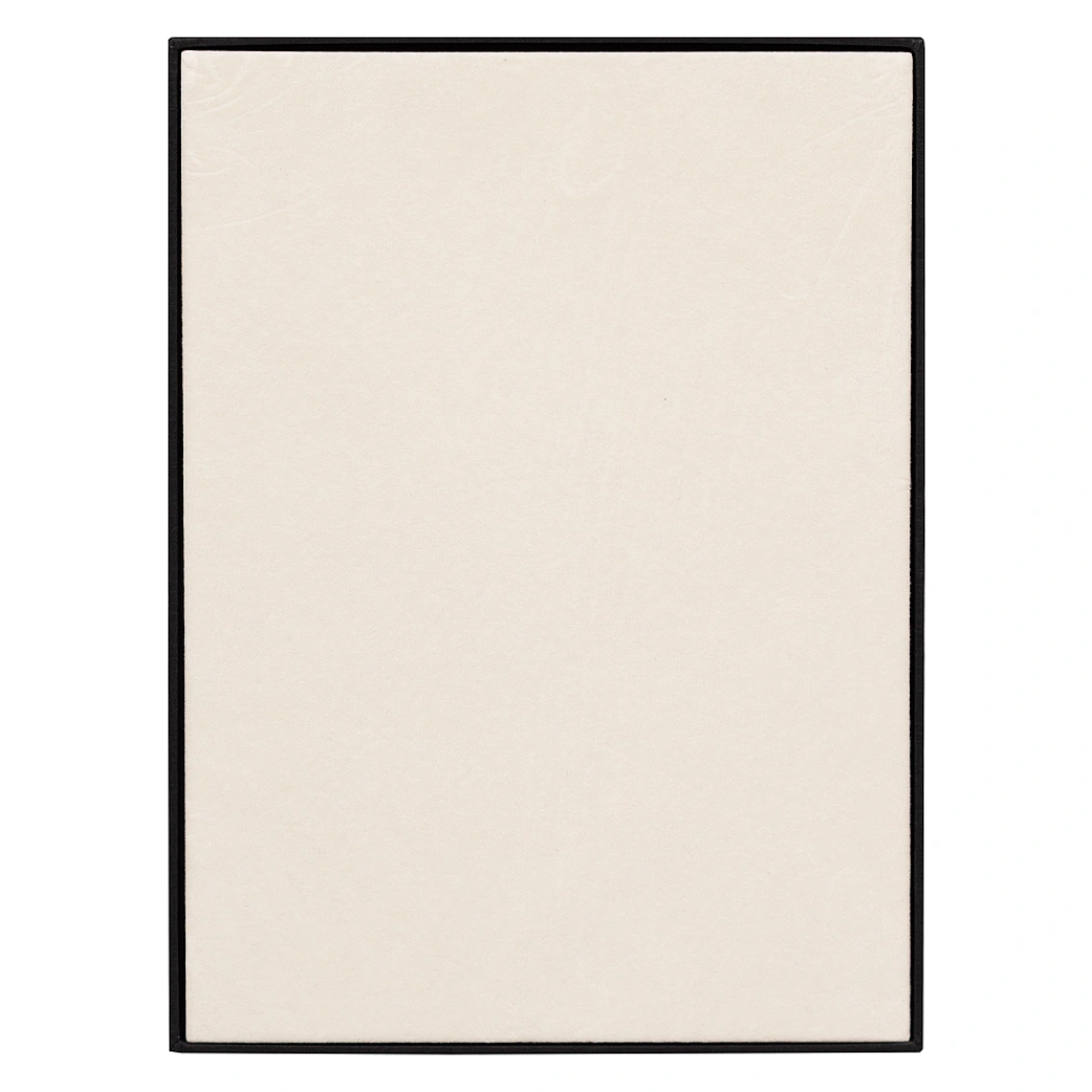 Коробка подарочная, размер 24*17,5*3 см, Solution Superior Linen, черная, бежевый ложемент под индивидуальную вырубку