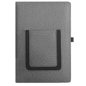 Ежедневник  Smart Wallet Cambric  A5, серый, недатированный, в твердой обложке с поролоном