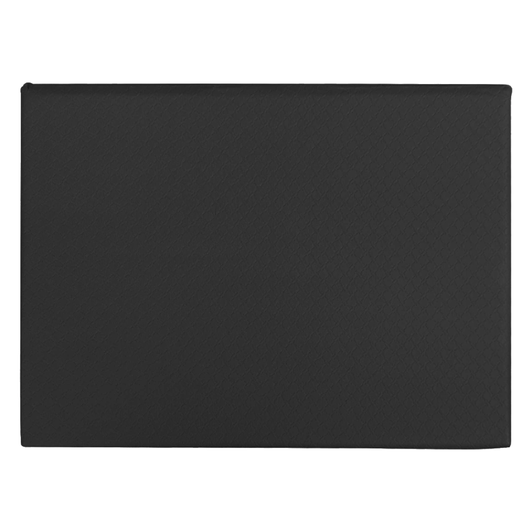 Набор цветных бумажных стикеров  Stick and Fun в твердом переплете, 50 листов в блоке,  размер 8*10,5*1 см, черный