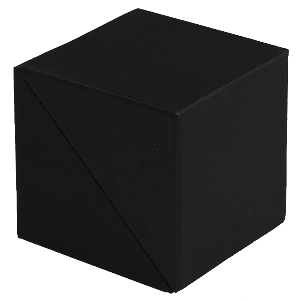 Настольный органайзер в картонном переплете Stick and Stay размер 9,5*9,5*9,5 см, черный