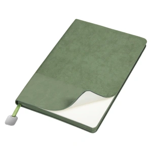 Ежедневник Flexy Sagrada Velvet Nordic A5, зеленый, недатированный, в гибкой обложке