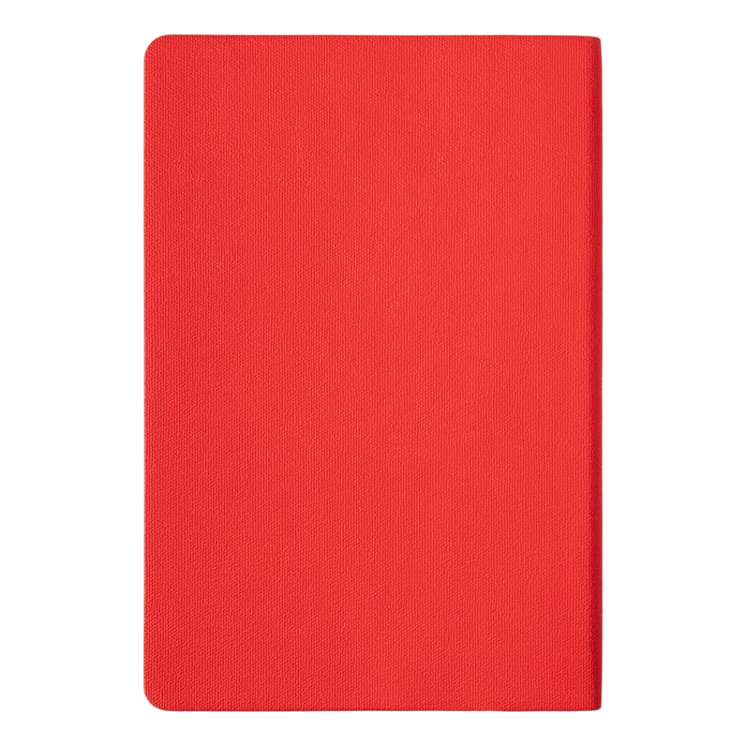 Ежедневник Flexy Viva Latte Sand Color A5, серый с красным, недатированный, в гибкой обложке