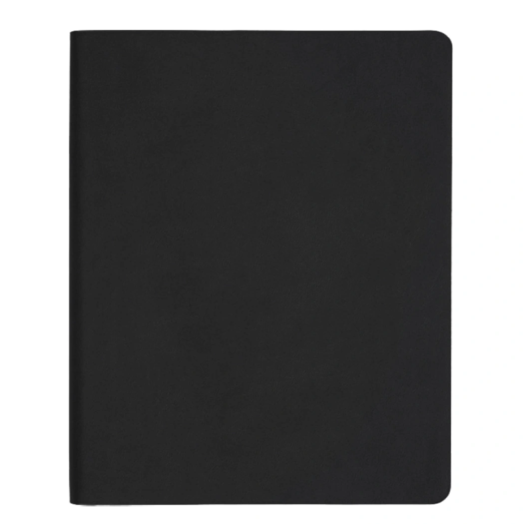 Еженедельник Flexy Latte Soft Touch Black Edition Color A4, черный с красным, датированный на 2026 г, в гибкой обложке