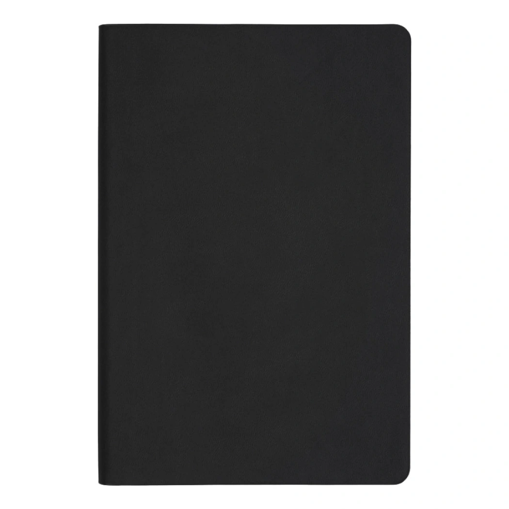 Ежедневник Flexy Latte Soft Touch Black Edition Color А5, черный/красный, недатированный, в гибкой обложке