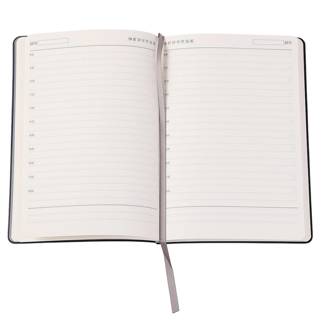 Ежедневник A5 недатированный Stefano в мягком переплёте, светло-серый