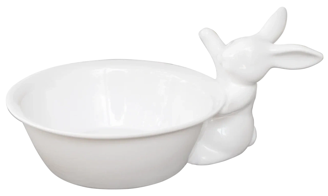 Мисочка с кроликом, 500 мл, Белый