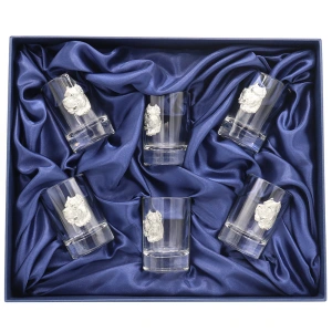 Новогодний набор стопок для водки "Друг человека" 6176