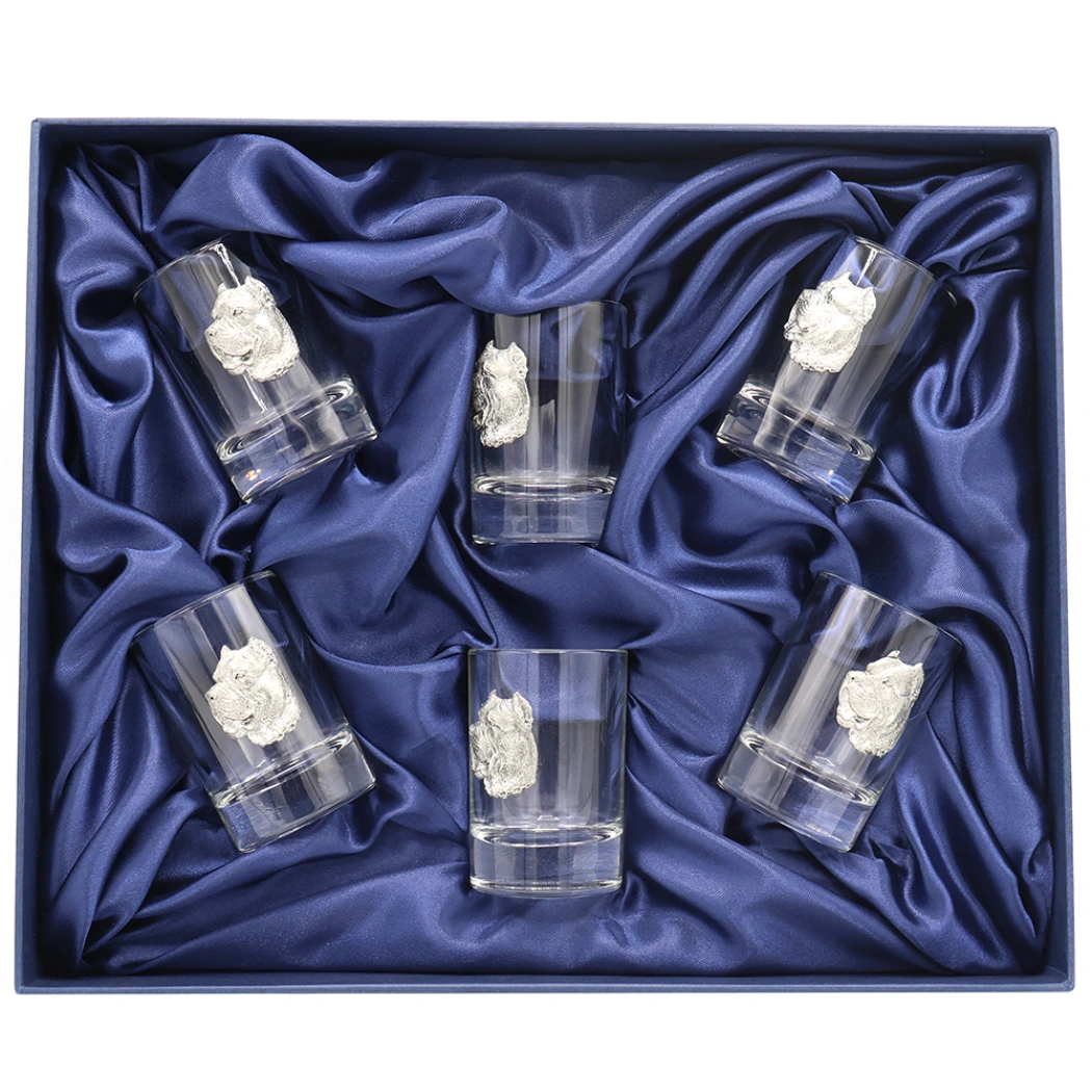 Новогодний набор стопок для водки "Друг человека" 6176