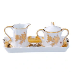 Набор "Мелисса" (молочник и сахарница на блюдце), 17 * 8,5 *7 см 167379