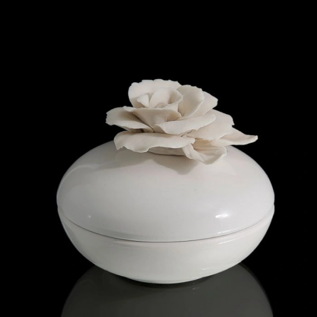 Шкатулка Beige Rose, кремовая