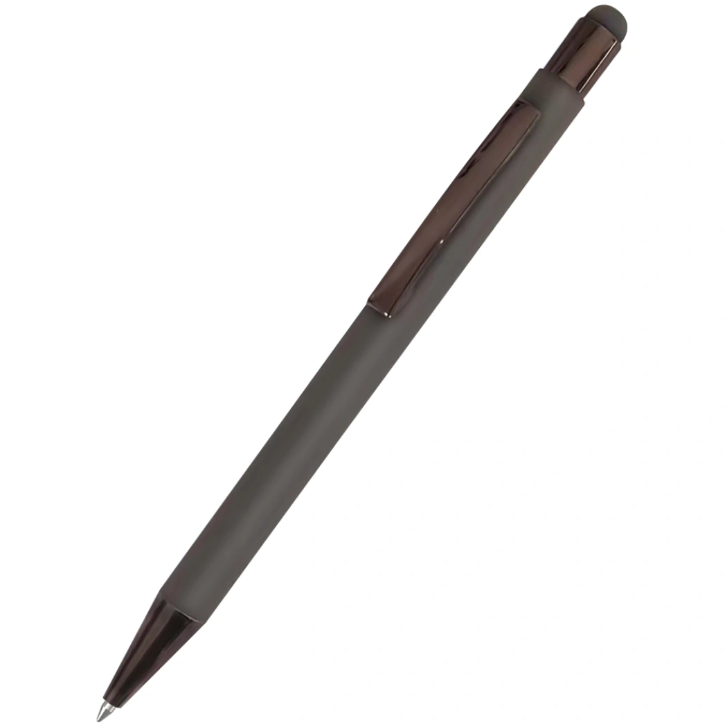 Ручка металлическая Elysia софт-тач, серый