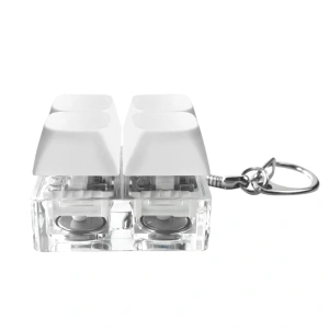 Брелок Press Anti Stress с LED подсветкой, белый