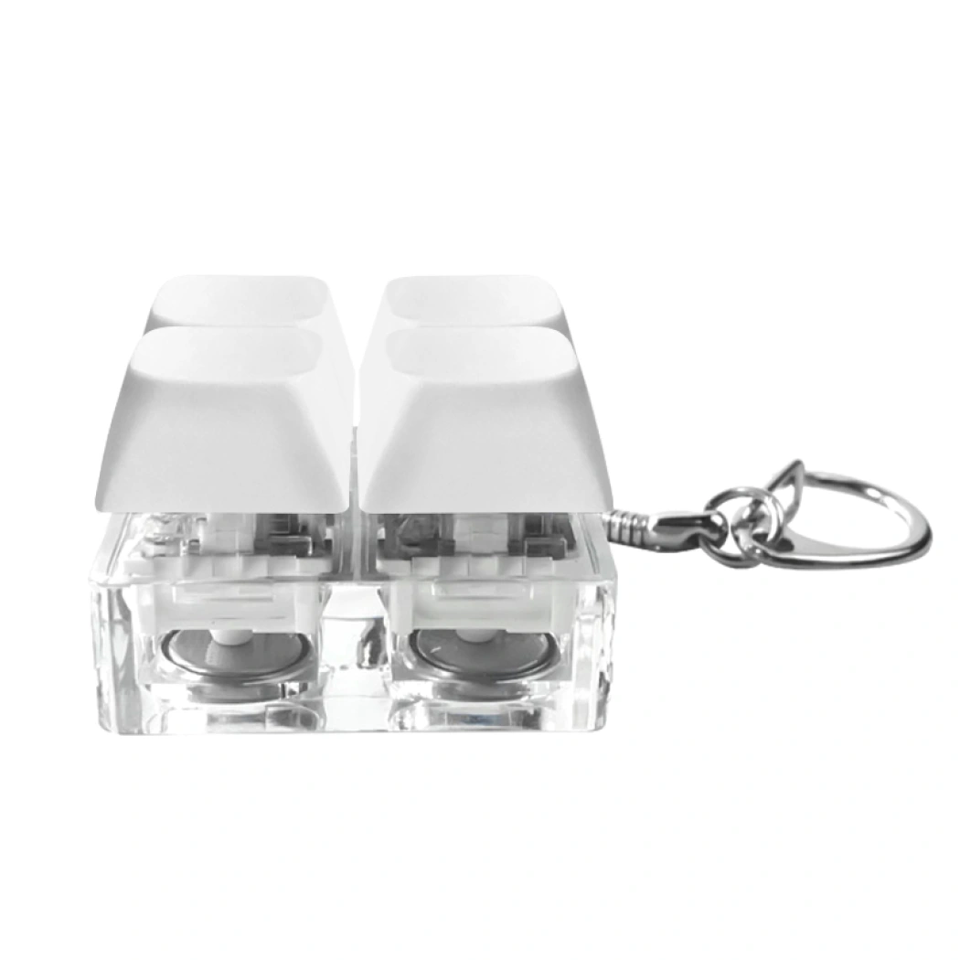 Брелок Press Anti Stress с LED подсветкой, белый