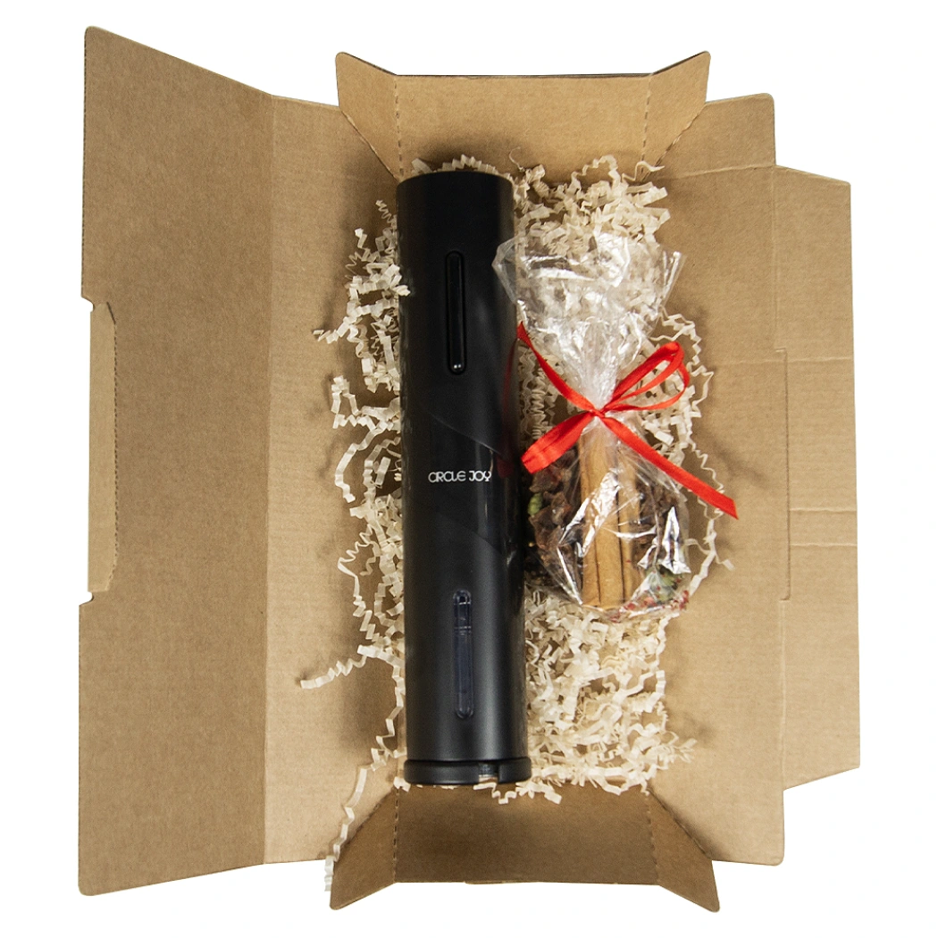 Набор подарочный Сомелье (штопор и набор для глинтвейна) в крафтовой коробке