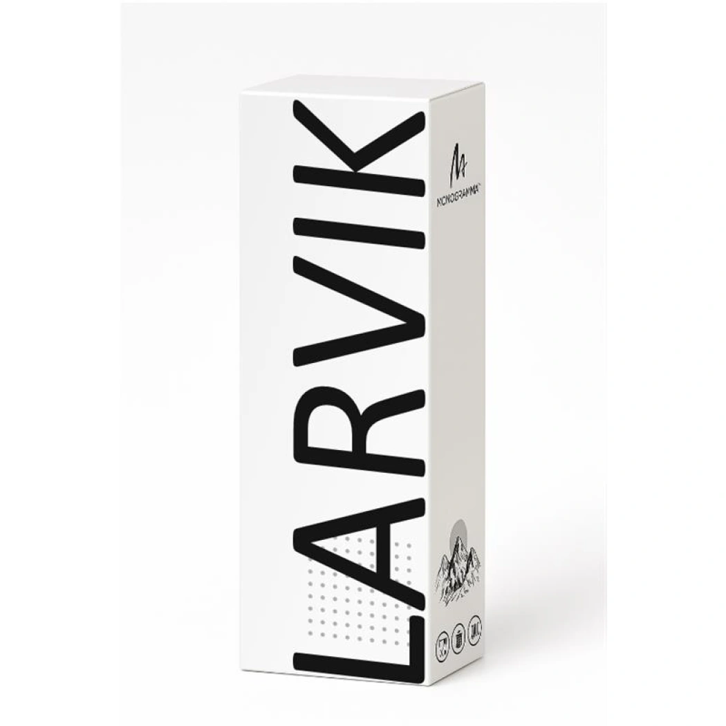 Вакуумная термобутылка  LARVIK, металлическая, двухстеночная, обьем 500 мл, черная