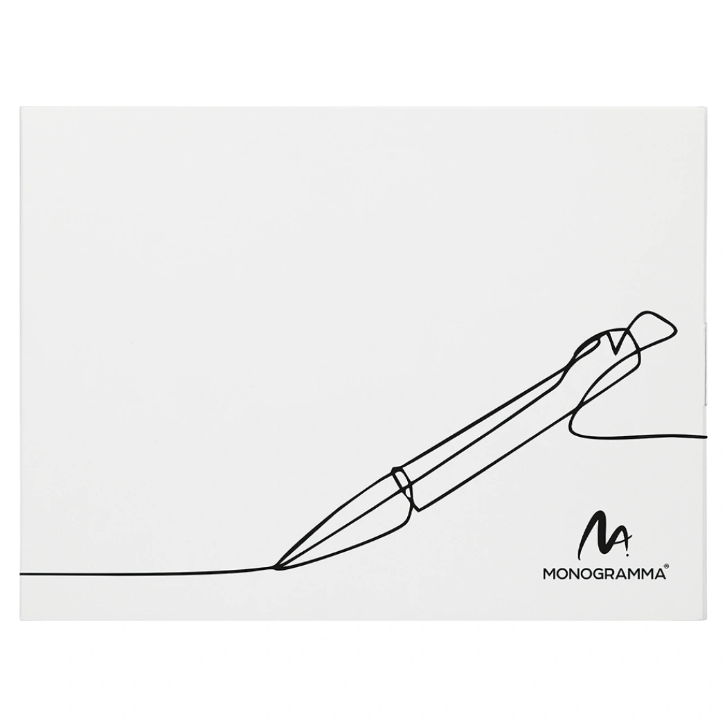 Коробка для ручек Solution белая, с кремовым ложементом, размер 20,5*16*2 см