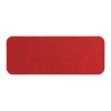 Шеврон Rectangle Latte Soft touch размер 75*29 мм, красный, со скругленными углами