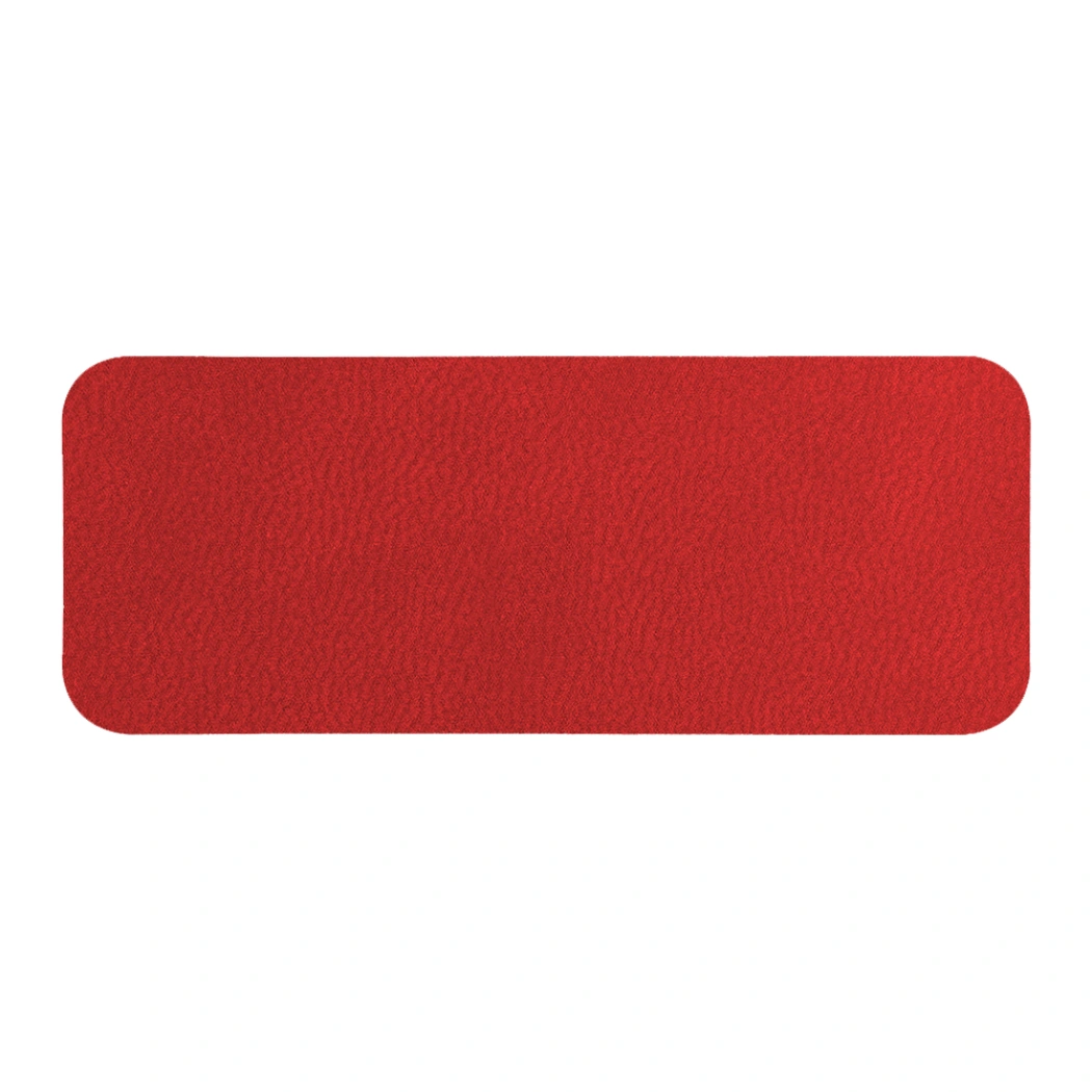 Шеврон Rectangle Latte Soft touch размер 75*29 мм, красный, со скругленными углами