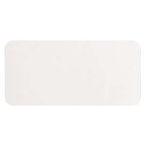 Шеврон Rectangle Milano размер 60*30 мм, молочный, со скругленными углами