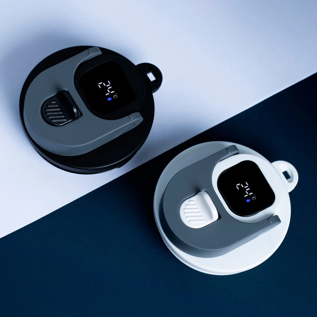 Термокружка Aura с дисплеем, чёрная