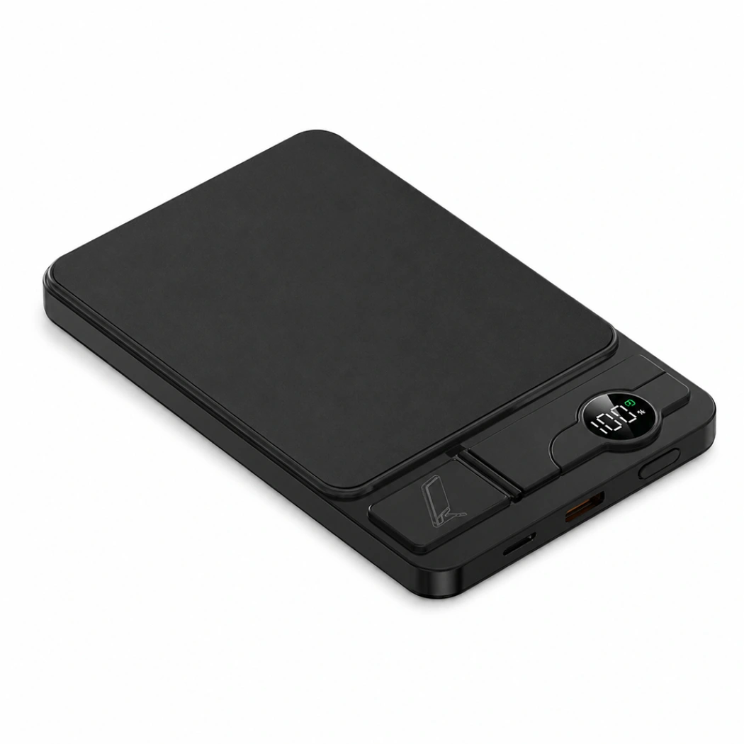 Внешний аккумулятор c беспроводной зарядкой Superb, 5000 mAh, черный