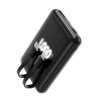 Внешний аккумулятор Eron с подсветкой гравировки, 5000 mAh, чёрный/белый