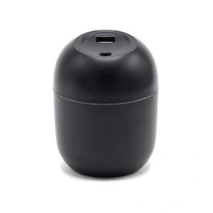 Светодиодный USB увлажнитель Egg с подсветкой, черный-S